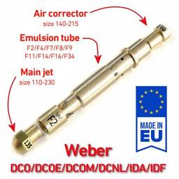 WEBER DCO/DCOE/DCOM/DCN/IDA/IDF main jet emulsion tube air corrector assembly