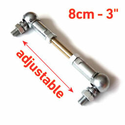 Universal adjustable Throttle Linkage Rod 3" swivel ball joint Weber Carburetor