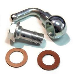 Dellorto 40/45 DHLA Fuel Inlet Banjo Bolt screw + elbow banjo fuel union set AL