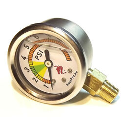 Fuel pressure gauge 0-10PSI for carburetor Weber,Dellorto,Solex and Facet pump