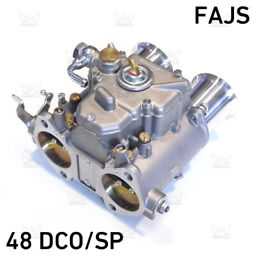 NEW 48 DCO/SP carburetor + air horns - FAJS replacement for Weber Solex Dellorto