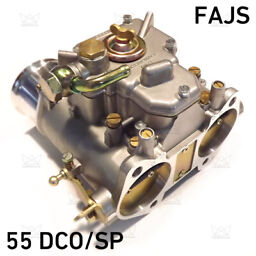 NEW 55 DCO/SP carburetor + air horns - FAJS replacement for Weber Solex Dellorto