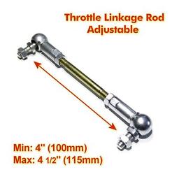 Universal adjustable Throttle Linkage Rod 4" swivel ball joint Weber Carburetor