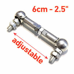 Universal adjustable Throttle Linkage Rod 2" swivel ball joint Weber Carburetor