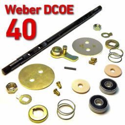 Throttle Spindle Shaft early WEBER 40 DCOE complete set repair kit 79°30