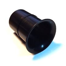 Trumpet 40mm 3/2" Weber 45 DCOE slide in Velocity Stack BLACK air horn ram pipe